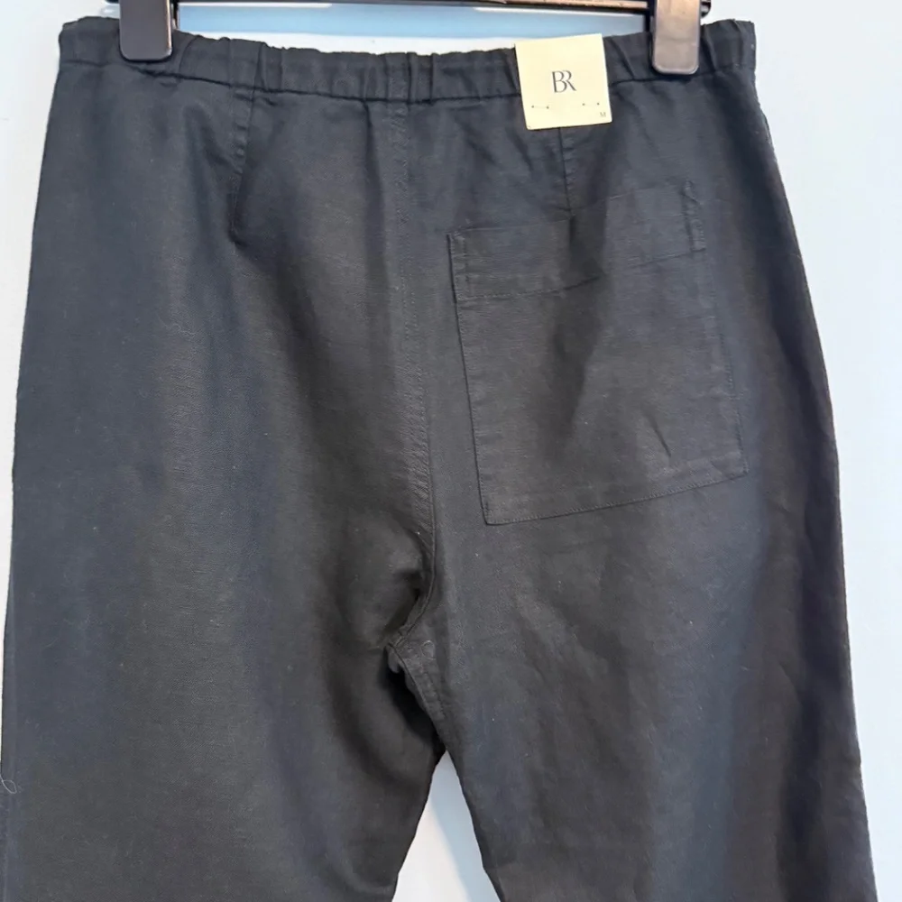 Banana Republic Women’s Linen/cotton Black Pants Size M‎
